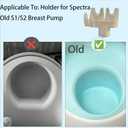 Bottle Holder&Hose Organizer for Spectra S1 Breast Pump (Old Version Circular Hole)-Detachable Magnetic Mount with Tubing Wrap Arm-Space-Saving Pump Accessories, Easy No-Clip Installation.
