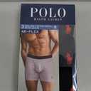 Ralph Lauren Men's 4d Flex Cotton Modal Stretch Boxer Briefs 3-Pack (Size Medium, 3 Polo Black)