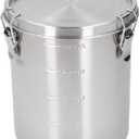 Metal Dog Food Storage Container, Stainless Steel Airtight Pet Food Canister with Lid, Cat Dog Food Holder Bin Cookie Jar Treats Container for Home Kitchen Farmhouse (2500ML)