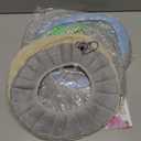 4Pcs Soft Toilet Seat Cover Pads Thicker Warmer Stretchable Washable Cloth Toilet Fits All Oval Toilet Seats