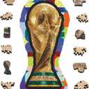 FIFA World Cup 2026 Trophy Wooden Puzzles - 5MM Thick Officially Licensed Poster Puzzles - Premium World Cup 2026 Merchandise, Memorabilia Gift for Football Fan, 200 pcs Jigsaw Puzzle
