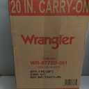 Wrangler Hardside Spinner Carry-On Luggage, Black, 20-Inch