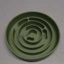 Coomazy Extra Large Slow Feeder Bowl, Silicone Dog Bowl with Suction Cups, Slow Feeder & NonSlip Design, Boredom and Anxiety Reducer, Suitable for Large Dogs, Avocado Green, 5 Cup