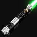 Upgrade App Control OBW Dueling Lightsaber, Smooth Swing 16 Sound Effects 3 Light Effects, 16 Colors and Infinite Change Metal Light Saber for Adults (RGB-OBW)