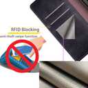 SUANPOT for Samsung Galaxy S22+/S22 Plus 5G with RFID Blocking Leather Wallet case Credit Card Holder,Flip Folio Book Phone case Shockproof Cover Women Men for Samsung S22+ case Wallet Black