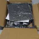 2-Light Flush Mount Ceiling Light Fixture, Industrial Black Metal Ceiling Light, Modern Rectangle Close to Ceiling Light for Hallway, Kitchen, Entryway