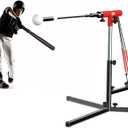Youth Swing Trainer For Baseball & Softball - Auto Reset Hitting Trainer with 3 Power Bands,Softball Swing Trainer Height Adjustable 2430" Baseball Training Equipment Improve Power,Speed,Accuracy