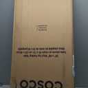 COSCO 20" x 48" Vinyl Top Folding Table, Black