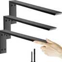 Countertop Support Bracket 20 inch 3 Pack (3/8" Thick),Premium Heavy Duty Granite Countertop Brackets 20"x8"x2.5",Shelf L Bracket Mantel Corbels for Quartz,Wood,Concrete and Laminate Countertops
