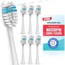 10 x Toothbrush Replacement Heads Compatible with Waterpik Sonic Fusion 2.0 & Flossing Toothbrush SF01/SF02/SF03/SF04, Replacement Heads with Dupont Nylon & Color Fade Bristles - 6 Pack