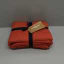 Eddie Bauer - Full Sheet Set, Washed Percale Bedding Set with Deep Pockets, Super Soft, 100% Luxury Cotton with Smooth Percale Weave (Percale Orange, Full)