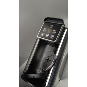 Hot & Iced Coffee Maker with Bold Setting, Single Serve Coffee Maker for K Cup and Grounds, 6-14 Oz Brew Sizes, 50 Oz Removable Water Tank, One Cup Coffee Machine with Reusable Filter, Black