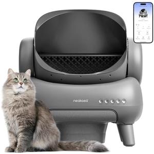Neakasa M1 Open-Top Self Cleaning Cat Litter Box, Automatic Cat Litter Box with APP Control, Odor-Free Waste Disposal Includes Trash Bags