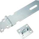 Door Lock Hasp Latch, 6 Inch Stainless Steel Safety Packlock Clasp Hasp Lock LatchGate Lock Hasp with Screws Brushed Finish12pairs