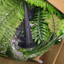 4PCS 45in Fake Ferns- Outdoor Faux Plants, Large UV Resistant Artificial Ferns for Outdoors, Weatherproof Faux Boston Fern Realistic Fake Artificial Plant for Porch Home Garden Patio Hanging Decor