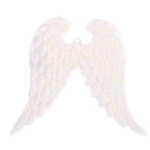 1Pc Christmas Ornaments Angel Wings White Angel Wings Ornament Xmas Party Plastic for Home Decor
