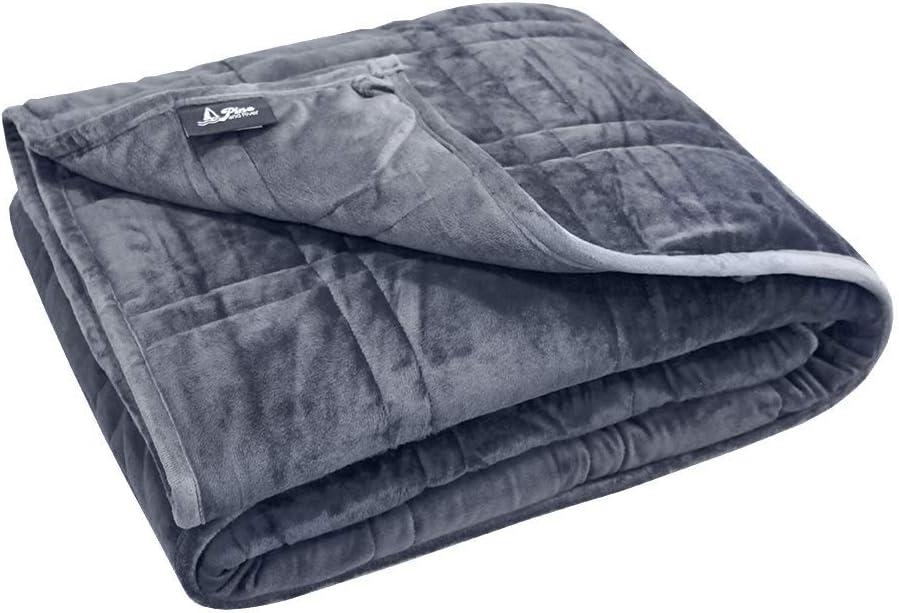 Ultra Plush Weighted Blanket - | *Great for Winter* | Minky Warm Luxury - (60"x80", 15 lb) | Designer Blanket | One Piece Construction | Enjoy Quality Sleep Anywhere, Queen