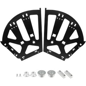 3 Layers Shoes Drawer Cabinet Hinges Flip Frames, Black Shoe Cabinet Replacement Fittings Stainless Steel for Kitchen Living Room, 1 Pair