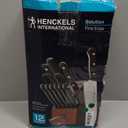 HENCKELS Solution Razor-Sharp 12-pc Knife Set, Chef Knife, Bread Knife, Steak Knife, German Engineered Informed by 100+ Years of Mastery,Walnut