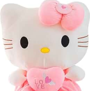 Kitty Plush  Collectible Kitty Plushie Cute Stuffed Animal Toy Adorable Kawaii Doll (Pink 30cm .)