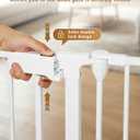 33-127" Extra Wide Baby Gate for Large Openings & Awkward Spaces, 30" Tall