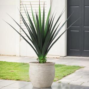 JUSTOYOU 3FT Realistic Agave Plant Artificial, Spiked Succulent Faux Agave Plants, 36" Fake Succulent Plant Outdoor UV Resistant for Patio, Front Porch, Home and Office Decor, 1pc