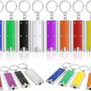 Hicarer 16 Pcs Mini Keychain Flashlight Bulk LED Keychain Light Flashlight for Outdoor Camping Hiking Emergency, Multicolor