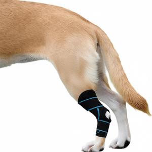 2 x Dog Knee Brace for Back Leg, ACL Support for Large Dogs, Adjustable Dog Leg Brace for Hind Leg Injuries, Canine Joint Wrap for Arthritis Recovery (L)