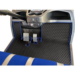 Matericuo Golf Cart Floor Liner Mat Full Coverage Custom Fit for Yamaha Adventurer (2007-2016), G29, YDR, & Drive (Gen1) Models Only Rubber Golf Cart Floor Liner Mat Red