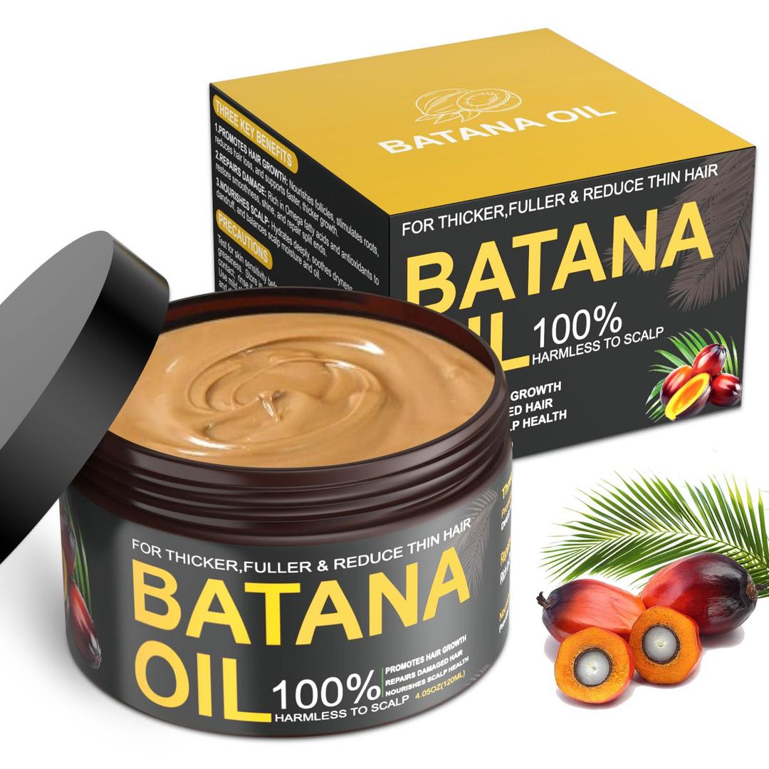 Batana Oil for Hair Growth, 100% Natural Pure Batana Oil Paste from Dr. Sebi Honduras, Prevents Hair Loss, Enhances Thickness, Organic Raw Batana Hair Mask for Women & Men (4.05 Oz) Batana Oil for Hair Growth, 100% Natural Pure Batana Oil Paste from Dr. Sebi Honduras, Prevents Hair Loss, Enhances Thickness, Organic Raw Batana Hair Mask for Women & Men (4.05 Oz)