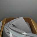 VALUXE 3 Inch Gel Memory Foam Mattress Topper Twin Size High Density Cooling Pad Pressure Relief Bed Topper Grey (with Removable & Washable Bamboo Cover)