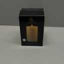 Flameless Pillar Candles Flickering with Remote Timer, Battery Operated LED Candles Up to 400 Hours, 3D Moving Flame Real Wax Candles, Set of 3, D3 x H4, 5", 6",Remote Included(Ivory)