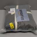 JIYUAN 100% Washed Cotton Duvet Cover Set 3 Pieces Super King, 1 Duvet Cover 108x98 Inches(Comforter Not Included) and 2 Pillowcases,Linen Feel Bedding Set Comfy and Breathable,Olive Green