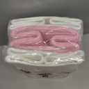 Woven Organizing Baskets, Pastel Toy Storage Bin, decoration Cotton Rope Basket for Nursery, ClosetBook ShelfSoft Storage Cube Organizer for KidsGirls - Pack of 3Pink