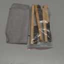 Patelai 6 Pieces Silver Polish Set, 4 Silver Cleaning Horsehair Brushes with 2 Pieces Polish Cloth Jewelry Cleaning Kit for Detail Work, Jewelry Tarnish Silverware Plateware (Classic)