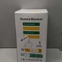 Heated Blanket Heated Full, Electric Blanket 72"x84" Heating Blanket with 8 Hours Auto Off 10 Fast Heating Levels Machine Washable Sherpa Heated Blanket with Overheating Protection, Gray