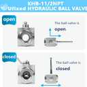 1-1/2" High Pressure Hydraulic Ball Valve,4500 psi,No Leak,Corrosion Resistance,Heavy Duty,Standard NPT