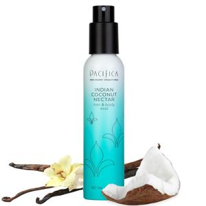 Pacifica Indian Coconut Nectar Hair Mist Perfume & Full Body Spray for Women - Body Mist Fragrance w/Tiare, Sugar, Vanilla, Almond & Amber Clean Beauty Alcohol-Free, Vegan & Cruelty-Free, 5 Oz (5 Fl Oz (Pack of 1))