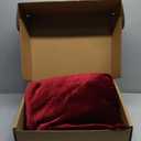 72-Inch Ruffled Velvet Christmas Tree Skirt with Foam Padding, Nylon Backing and Lace-Up Tie Closure, Burgundy