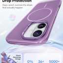 Vihibii for iPhone 17 Case with Adjustable Stand, [Compatible with Magsafe], Fade-Resistant Glow Stylish Slim, Shockproof Back Cover & Silicone Edges Phone Case for iPhone 17, 6.3" 2025, Purple