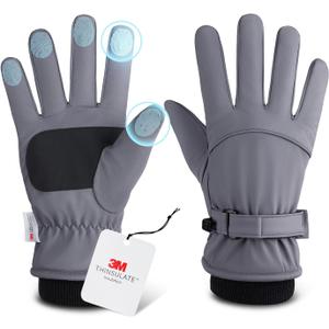 Fratres Winter Ski Gloves for Men and Women,Upgraded Windproof Cold Weather Thermal with Touchscreen Fingers for Outdoor Sports