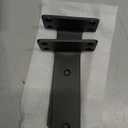 12 Pack Floating Shelf Brackets, 6 Inch Heavy Duty Industrial Shelf Bracket, Black Metal L Brackets for Shelves Support DIY(1/5 Inch Thicked)