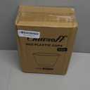 9 oz Clear Plastic Cups, 100 Pack Disposable Fancy Cup for Wedding, Cocktail Cups 9 Ounce, Bulk Clear Plastic Tumblers for Iced Coffee, Cold Beverage