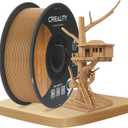 Official Creality Wood Filament PLA 1.75 mm, Woods 3D Printer Filament, More Than 30% Real Wood, Smooth Silk Texture, Toughness, 1kg(2.2lbs)/Spool 3D Printing Filament, for All FDM Printers