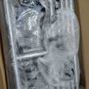 Sakugi Clothes Rack - Large-Capacity Clothing Racks for Hanging Clothes with Lockable Wheels, Space-Saving Metal Coat Rack for Bedroom, Laundry Room, Entryway, 45.6" x 16.9" x 59", Silver