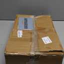 comfoyar C Shaped End Table with Wheels, Small Side Table for Couch with Storage Bag, Slide Under Sofa Side Table TV Trays with Metal Frame for Living Room, Bedroom, Office