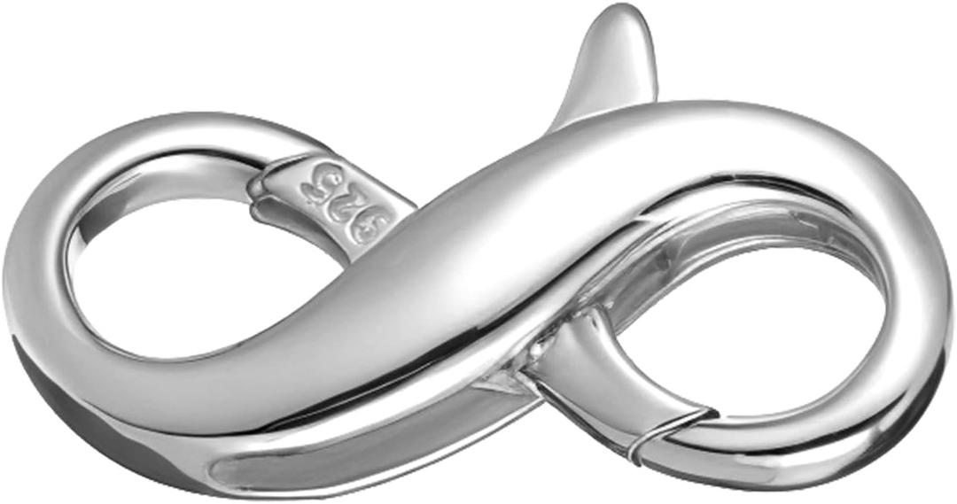 925 Sterling Silver Clasp Stainless Steel Lobster Claw Clasps Silver Bracelet Clasps and Closures Necklace Extenders for Women Jewelry Making Necklace Connector Carabiner for DIY Jewelry Repair