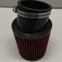 FVRITO 62mm 212cc Air Filter Cleaner Kit for Predator 212 196cc 224cc GX160 GX200 6.5HP Clone Engine Coleman CT200U CT200U-EX BT200X KT196 Baja Warrior MB165 MB200 Mini Bike Go Kart Parts Red