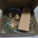 XunYee Advent Candle Holder Wreath Set of 5 with 5 Flameless Candles Christmas Advent Berry Champagne Flower Wreath Rings for Table Centerpiece Fireplace Festival Home Church Decor(Fresh)