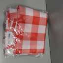 Hiasan Red and White Checkered Tablecloth Square for Outdoor Picnic, Dining,Spring Party - Water Resistant Washable Polyester Plaid Table Cloth, 60 x 60 Inch